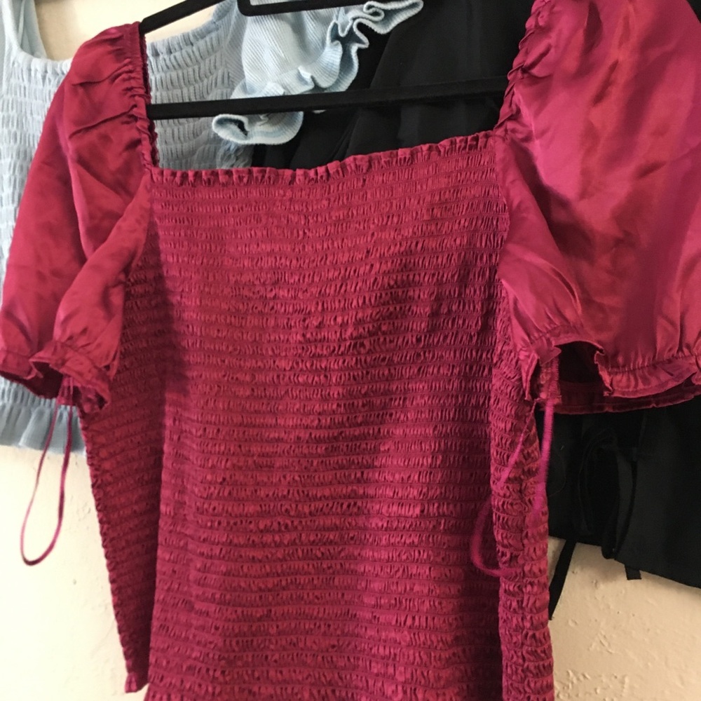 Urban Outfitters Abound Good Luck Gem Crop Top Bundle (3) Size XL/L Pink Black - Picture 4 of 10